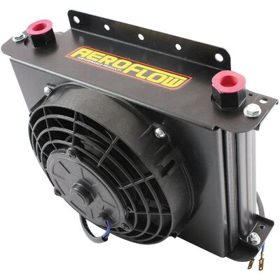 Aeroflow 25 Row Universal Modular Oil Cooler w/ Fan & Shroud