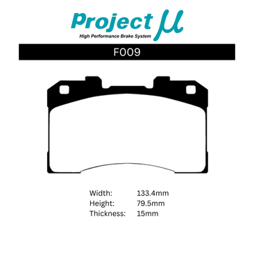 Project Mu Brake Pads - F009 (Street & Track)