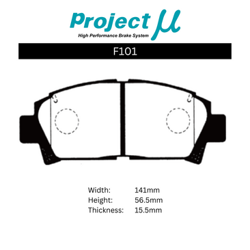 Project Mu Brake Pads - F101 (HC+)