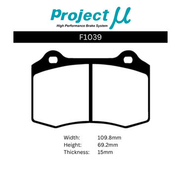 Project Mu Brake Pads - F1039 (Street & Track)