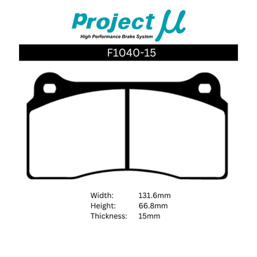 Project Mu Brake Pads - F1040-15 (Street & Track)