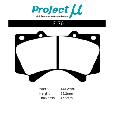 Project Mu Brake Pads - F176 (Street & Track)