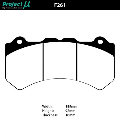 Project Mu Brake Pads - F261 (High Performance)