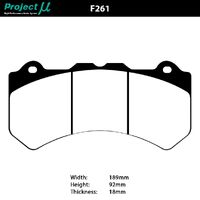 Project Mu Brake Pads - F261 (NS-C)