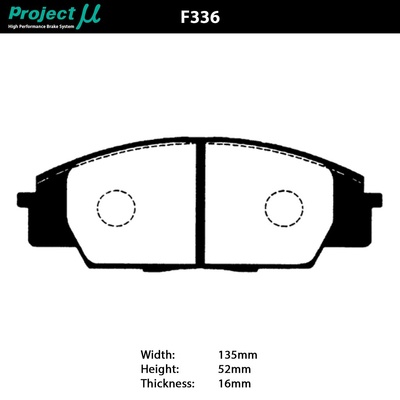 Project Mu Brake Pads - F336 (NS-C)