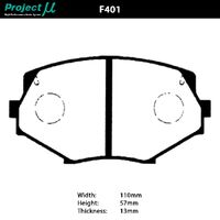 Project Mu Brake Pads - F401 (NS-C)