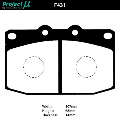 Project Mu Brake Pads - F431 (NS-C)