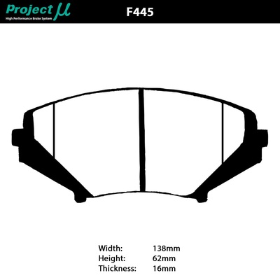 Project Mu Brake Pads - F445 (NS-C)