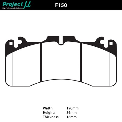 Project Mu Brake Pads - F150 (Club Racer)