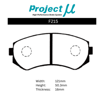 Project Mu Brake Pads - F215 (Club Racer)