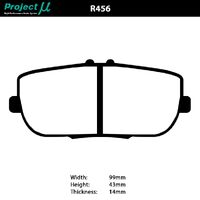 Project Mu Brake Pads - R456 (Club Racer)