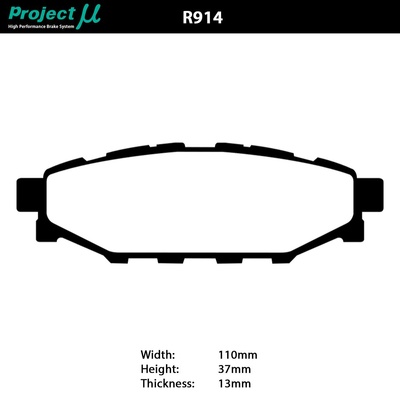 Project Mu Brake Pads - R914 (Club Racer)