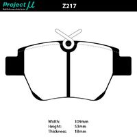 Project Mu Brake Pads - Z217 (Club Racer)