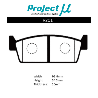 Project Mu Brake Pads - R201 (D1 Drift Pads)