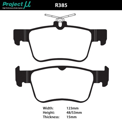 Project Mu Brake Pads - R385 (NS-C)