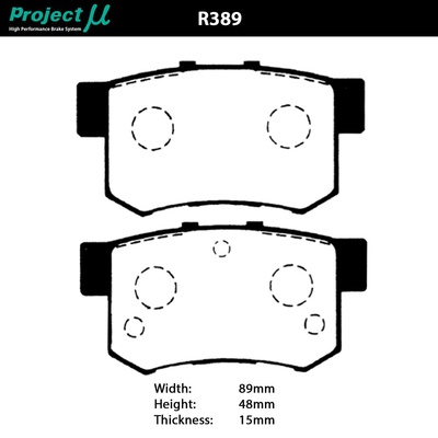 Project Mu Brake Pads - R389 (HC+)