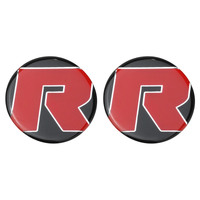 RTS Axle Decal Stick-on Plastic Moulded Red Lettering Sold as Pair