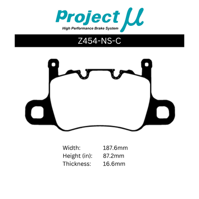 Project Mu Brake Pads - Z454 (Street Performance)