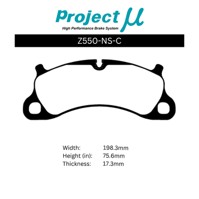 Project Mu Brake Pads - Z550 (Street Performance)