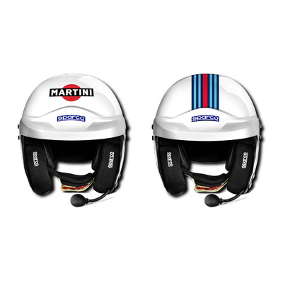 Sparco RJ-i Fiberglass Helmet - Martini Racing