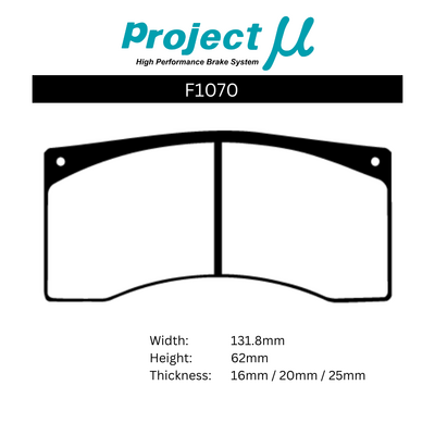 Project Mu Brake Pads - F1070